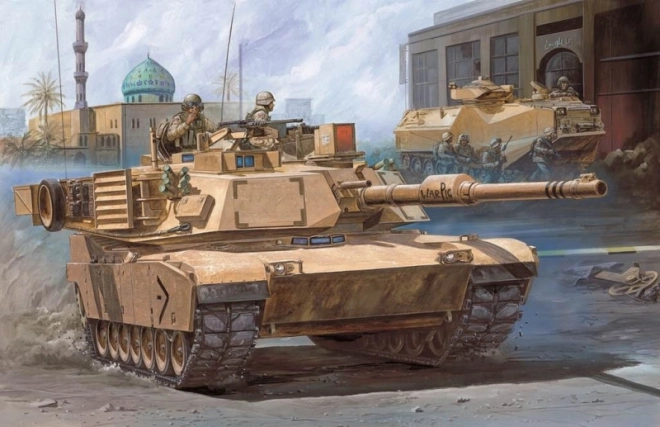 USMC M1A1 Abrams plastikový model 1/72