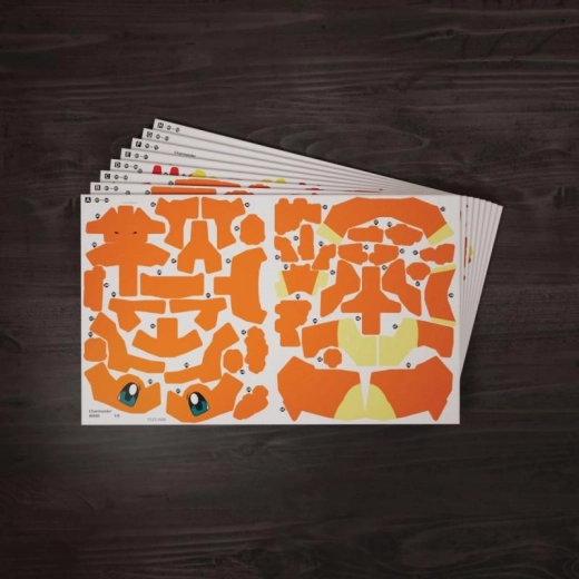 Předtištěné a číslované díly pro hladké skládání