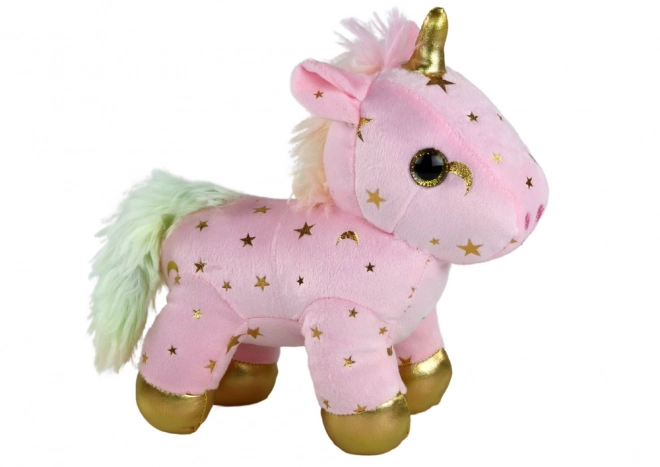 Jednorožec Plyšová ukolébavka Lullaby Pink With Stars Set