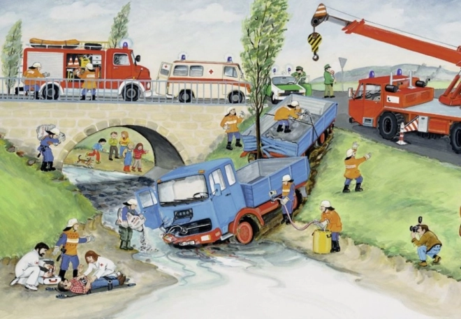 Ravensburger puzzle Hasičský sbor 2x24 dílků