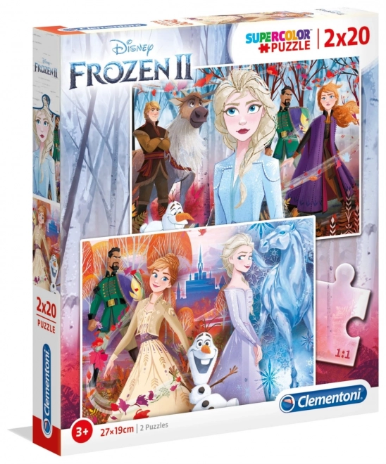 Puzzle 2x20 Super Color Ledové Království 2