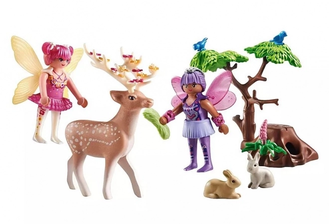 Sada s figurkami Princezna Magic Víly s lesními zvířátky