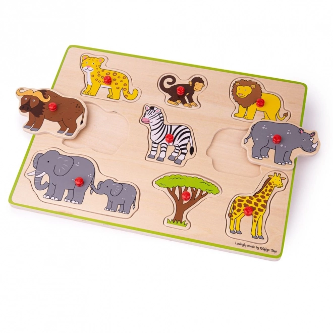 Vkládací puzzle Safari