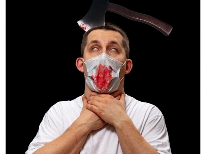 Halloweenská čelenka s plastovou sekerou