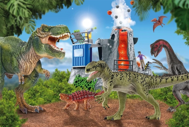 SCHMIDT Puzzle Schleich Dinosauři z pravěku 100 dílků + figurka Schleich
