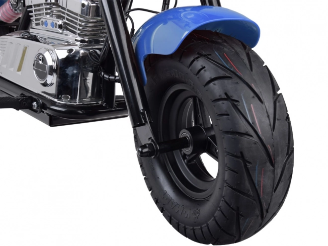 Elektrycký chopper motocykl pro děti – Modrá