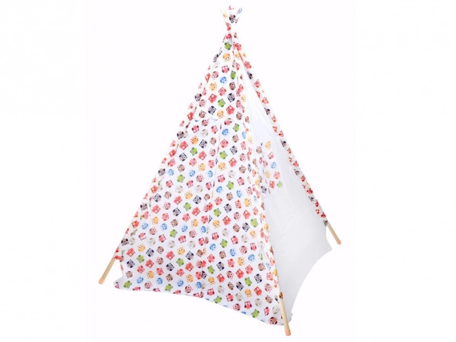 Dětský teepee stan Veselé sovy