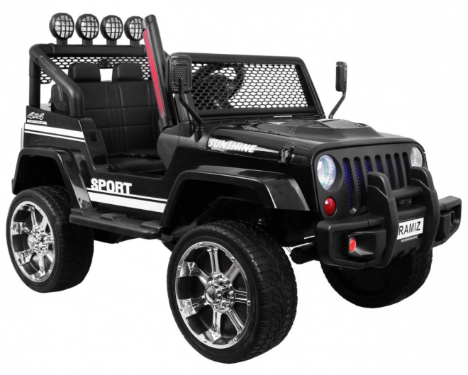 Dětské elektrické auto Raptor Drifter černé s dálkovým ovladačem a pohonem 4x4