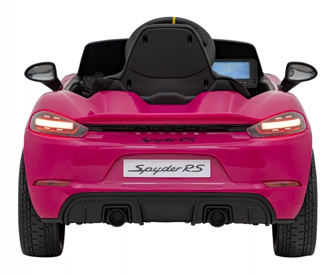 Elektrické autíčko Porsche 718 s MP4 audio panelem – Růžové