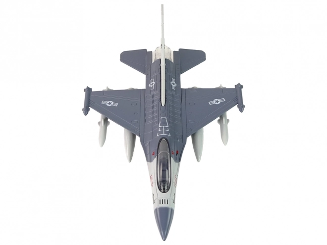 Friction Letadlo Světla Zvuky Šedé 1:72