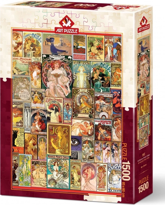 ART PUZZLE Puzzle Secesní plakát 1500 dílků