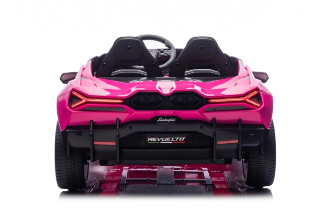 Růžový děti elektrické auto Lamborghini Revuelto XL