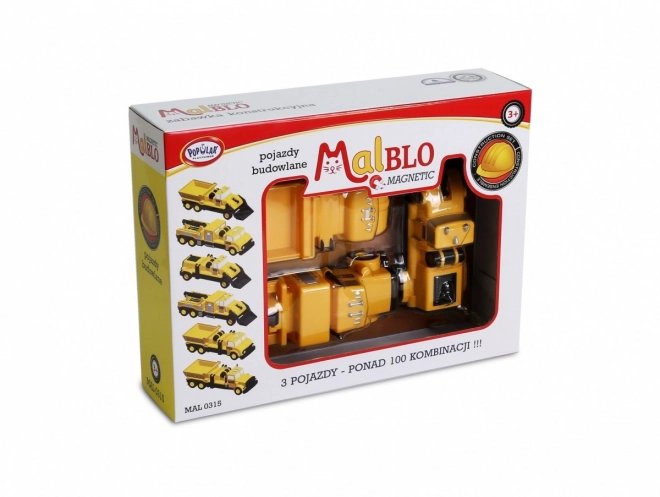 Magnetická stavební vozidla MalBlo