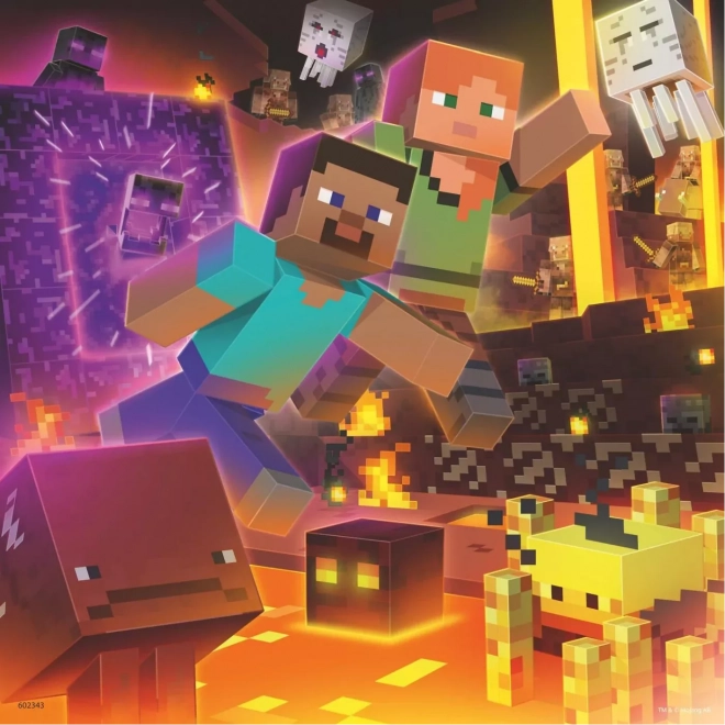 Puzzle Ravensburger Minecraft Biomy 3x49 ks