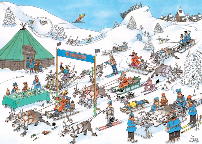 JUMBO puzzle Sobí závody - 500 dílků