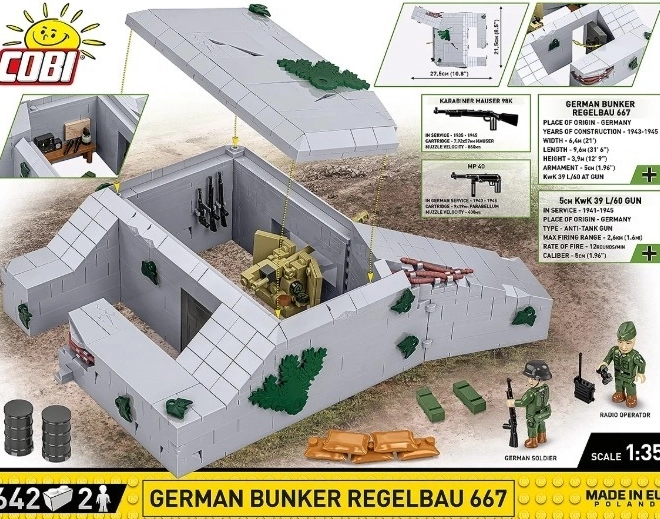 Bunkr Regelbau 667 z Kostiček COBI
