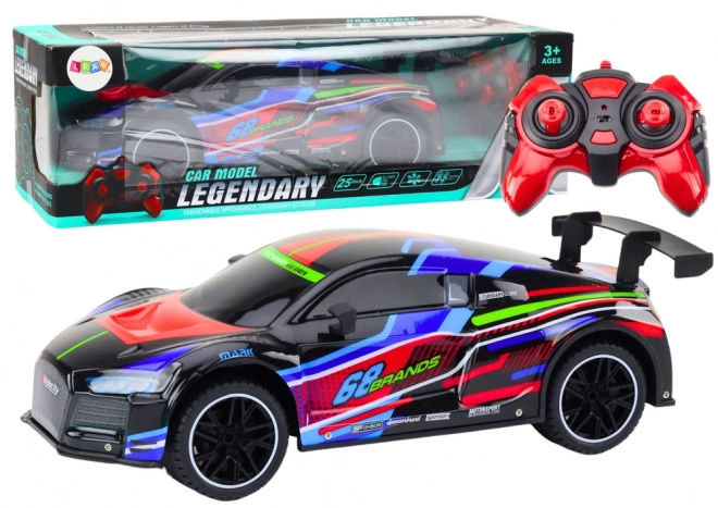 RC sportovní auto 1:10 25km/h Světla černá