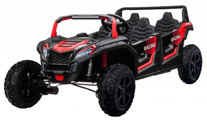 Čtyřmístná bugina ATV RACING UTV2000 s li-ion baterií – červená