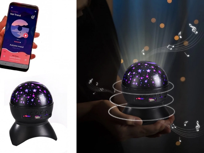 Projektor hvězdné noční oblohy s LED a Bluetooth reproduktorem
