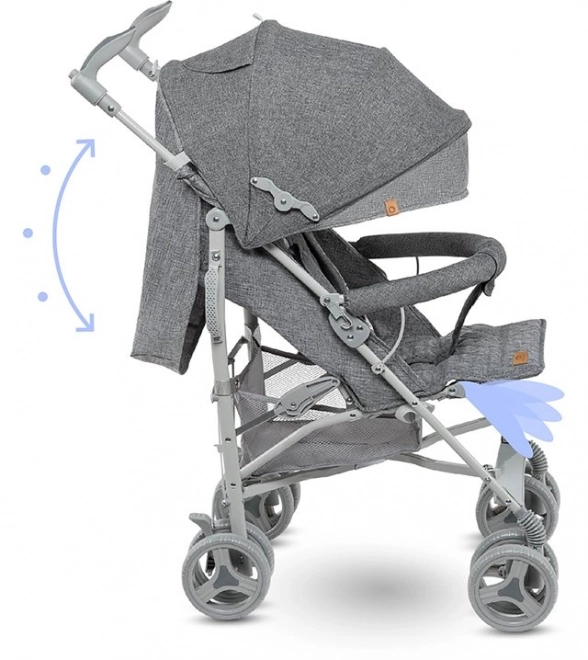 LIONELO Kočárek golfový IRMA – Grey Dark Grey