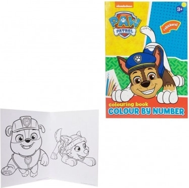 Malování podle čísel se samolepkami Tlapková patrola 21x29,5cm