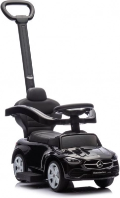 Dětské odrážedlo s rukojetí Mercedes 3v1 černé