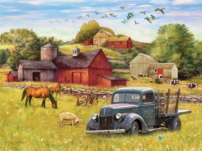 Puzzle COBBLE HILL letní odpoledne na farmě XL, 275 dílků