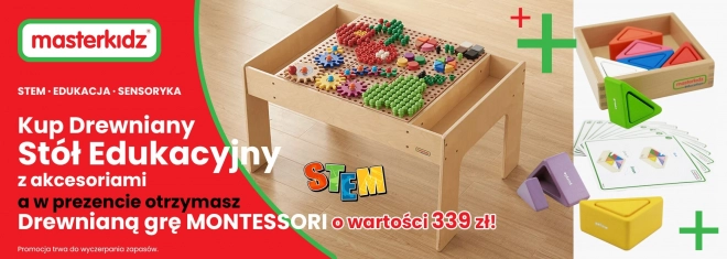 Dřevěný vzdělávací stůl Masterkidz s příslušenstvím STEM