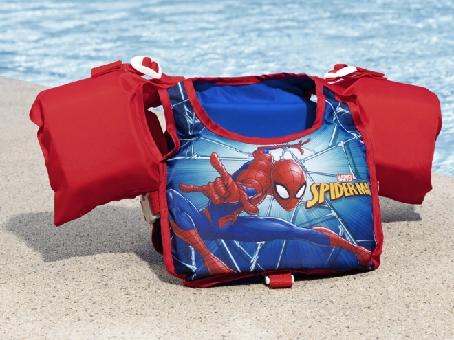 Dětská plavecká vesta s rukávky Spider-Man, 3-6 let