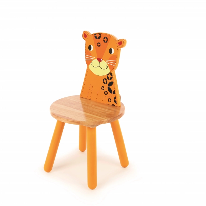 Dětská dřevěná židle Leopard