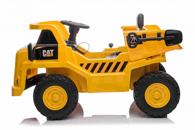 Caterpillar dětská vyklápěčka na baterii žlutá