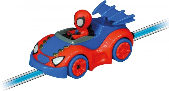 Hrdinové SPIDEY a SPIN za volantem