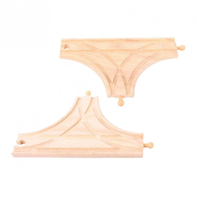 T výhybka 2 ks Bigjigs Rail