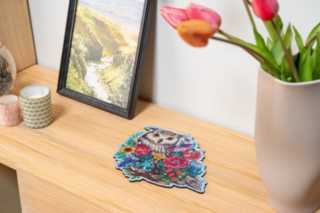 Dřevěné puzzle Tajemná sova 150 dílků