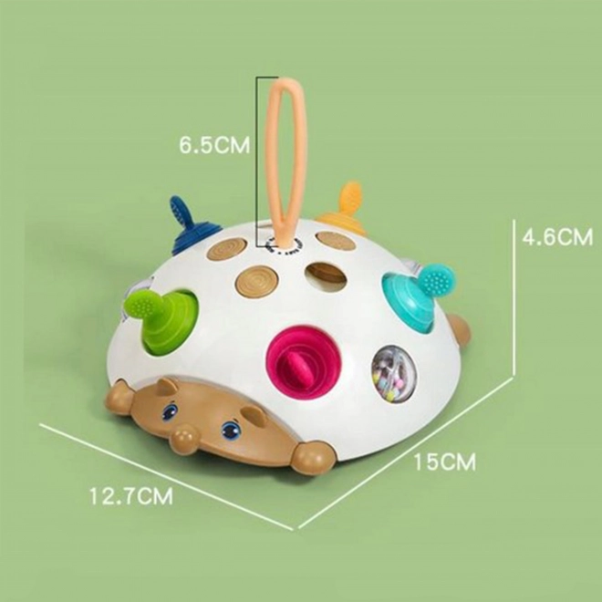 Smyslová hračka Ježek 4v1 Pop-it Aktivní