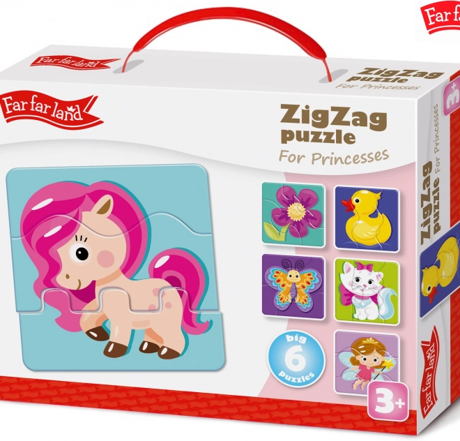Puzzle ZigZag pro Princezny Far Far Land