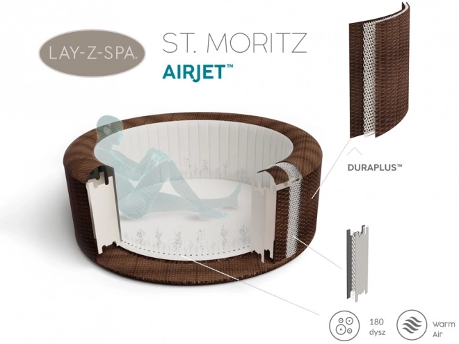 Bestway Jacuzzi Lay-Z-Spa St. Moritz Smart 5 - 7os WiFi aplikace 60023