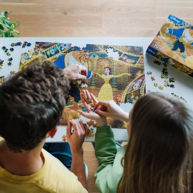 puzzle TREFL Premium Plus ikonické momenty: Kráska a zvíře 1000 dílků