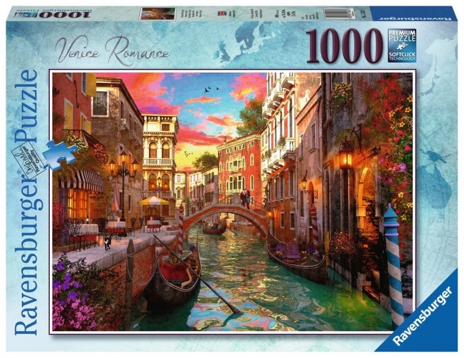 Puzzle Romantické Benátky 1000 dílků