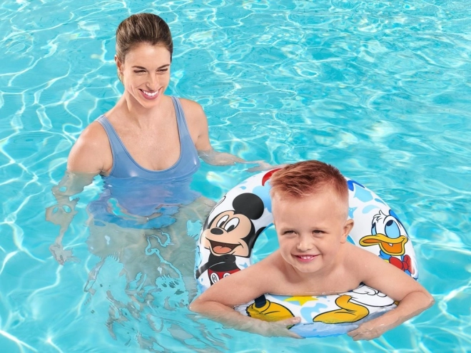 Nafukovací kruh Disney s motivem Mickey Mouse a Kačer Donald 56cm