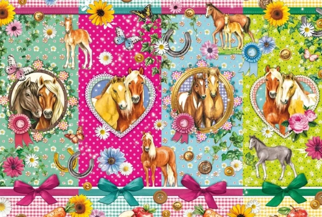 Puzzle Koňská radost 200 dílků