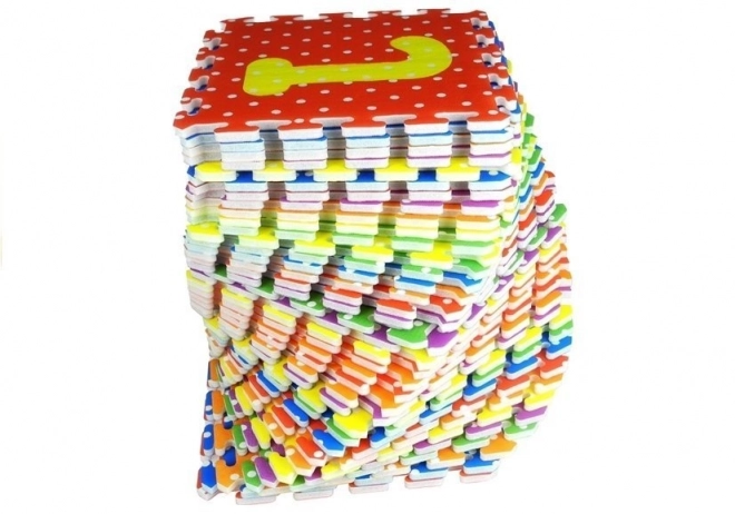 Abeceda a čísla Barevné pěnové puzzle 36 kusů
