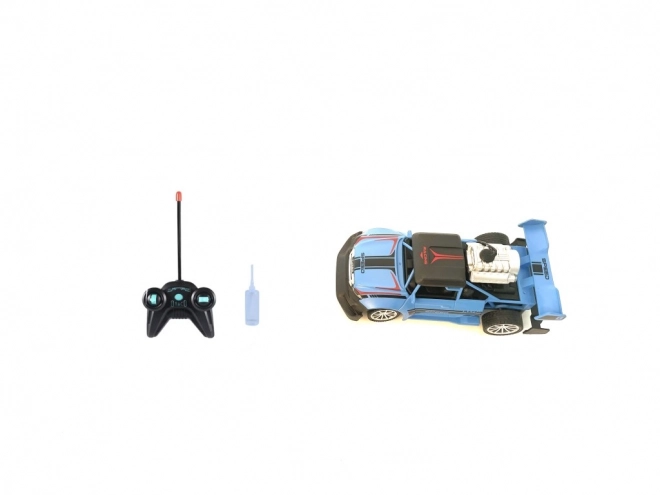 RC auto s kouřovými efekty - modré