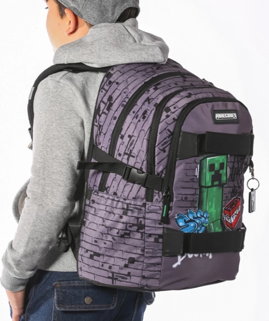 školní batoh Baagl Skate Minecraft TNT