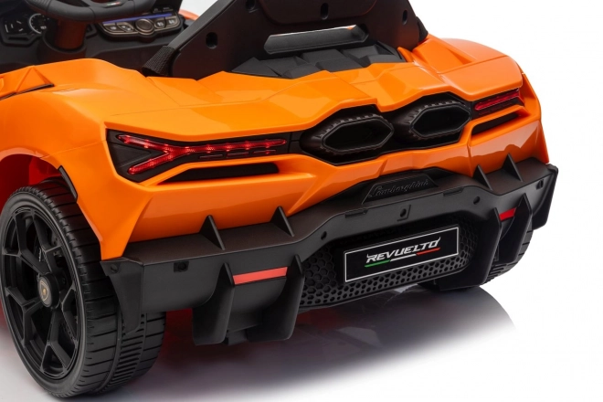 Dětské elektrické auto Lamborghini Revuelto oranžové