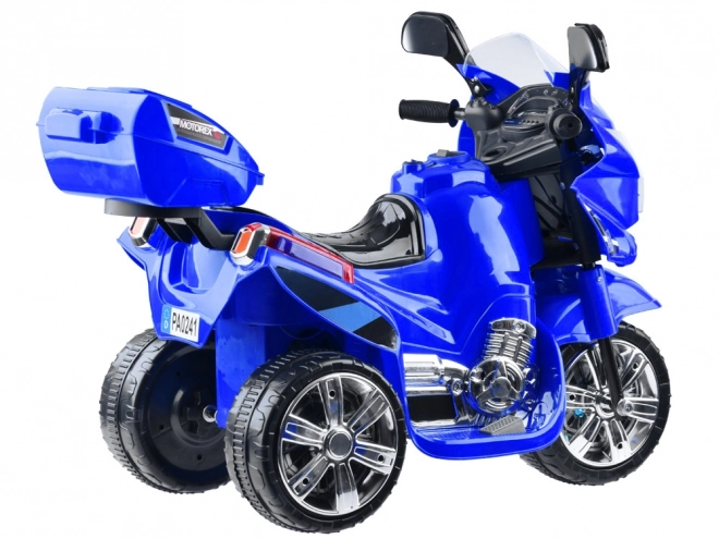 Dětský sportovní motocykl s barevným LED osvětlením – Modrá