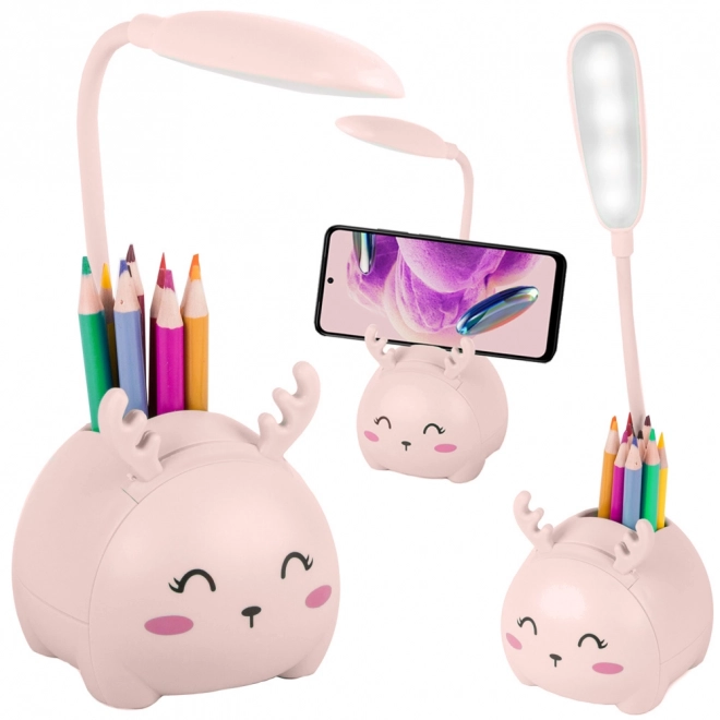 Dětská noční LED lampička s USB a organizérem