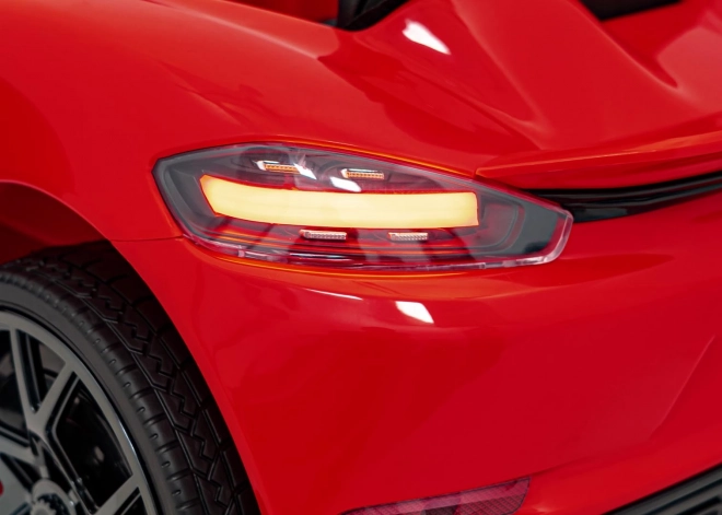 Dětský elektrický vůz Porsche 718 lakovaný – Červený