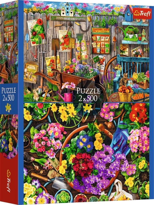 TREFL puzzle Zahradničení dvojité balení 500 dílků