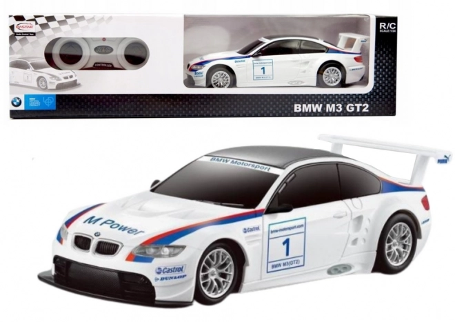 Závodní RC auto 1:24 BMW M3 GT2 bílé